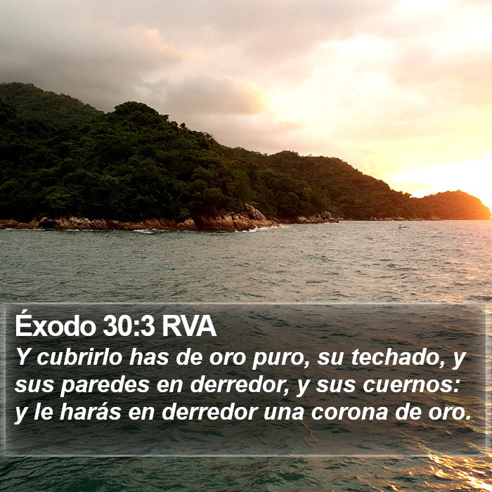 Éxodo 30:3 RVA Bible Study