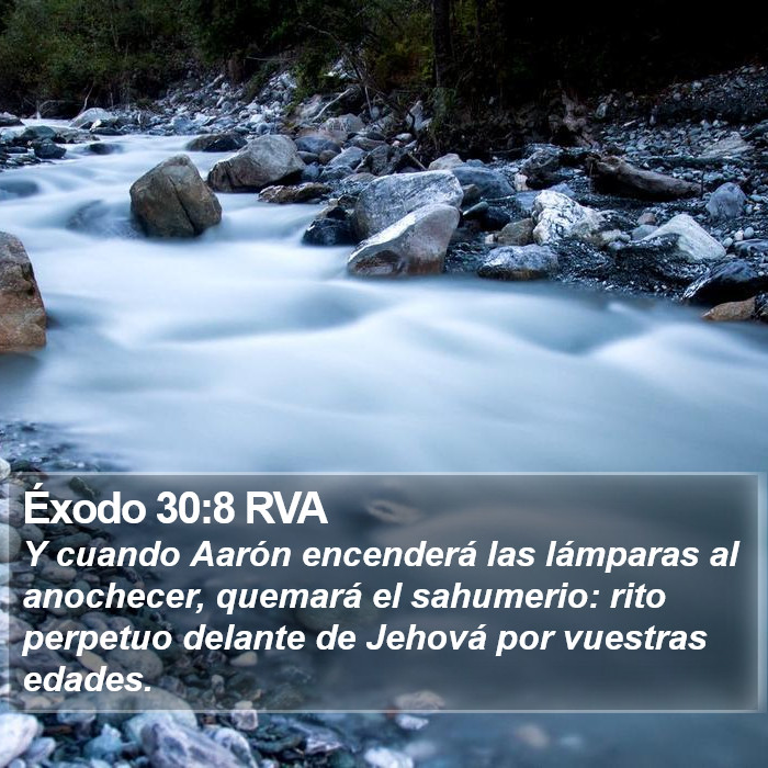 Éxodo 30:8 RVA Bible Study