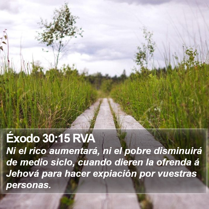 Éxodo 30:15 RVA Bible Study