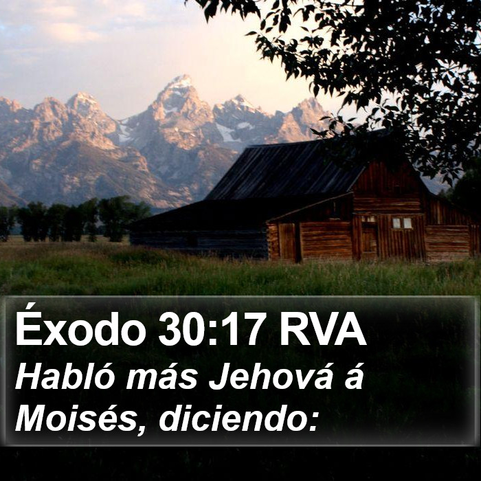 Éxodo 30:17 RVA Bible Study