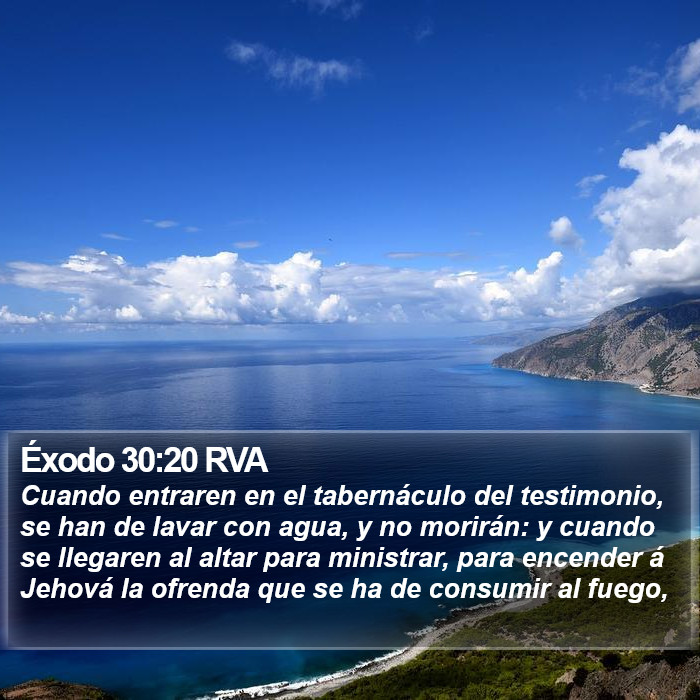 Éxodo 30:20 RVA Bible Study