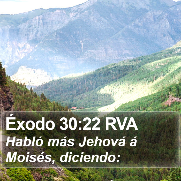 Éxodo 30:22 RVA Bible Study