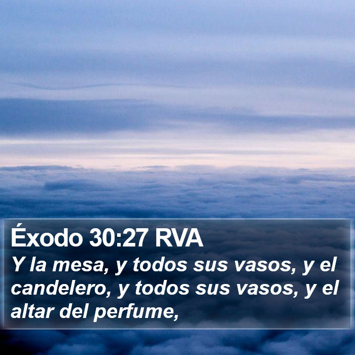 Éxodo 30:27 RVA Bible Study