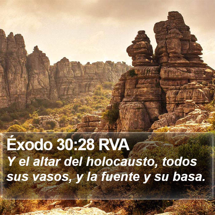 Éxodo 30:28 RVA Bible Study