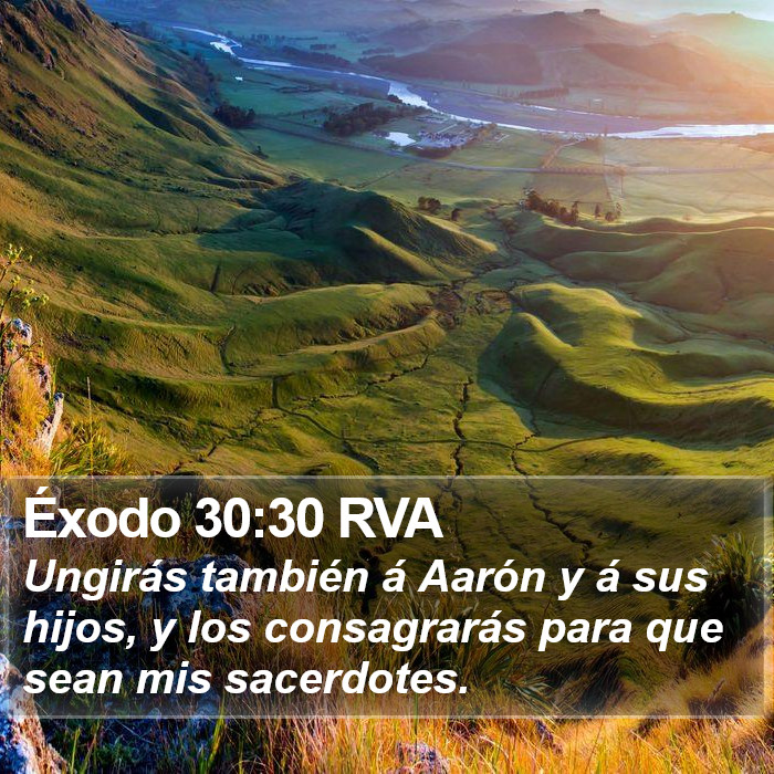 Éxodo 30:30 RVA Bible Study