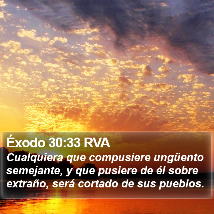 Éxodo 30:33 RVA Bible Study