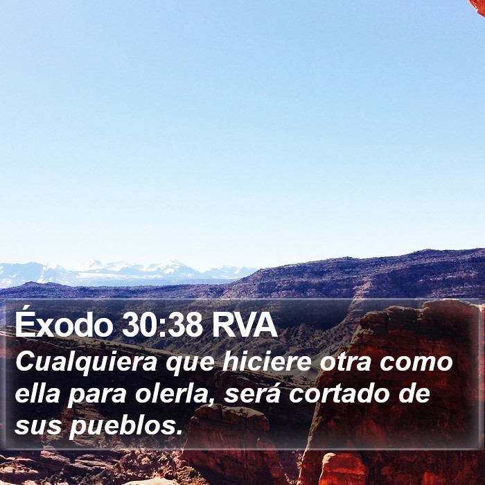 Éxodo 30:38 RVA Bible Study