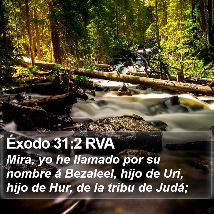 Éxodo 31:2 RVA Bible Study