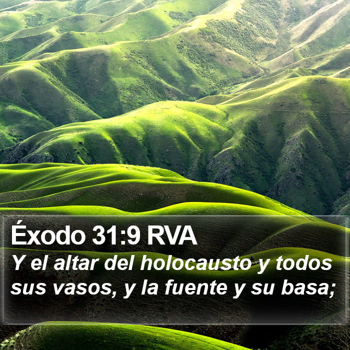 Éxodo 31:9 RVA Bible Study