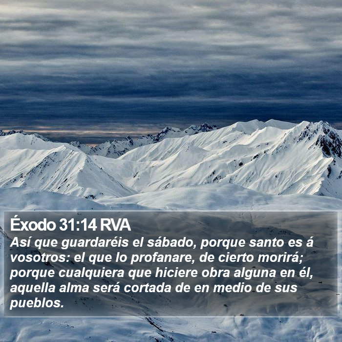 Éxodo 31:14 RVA Bible Study