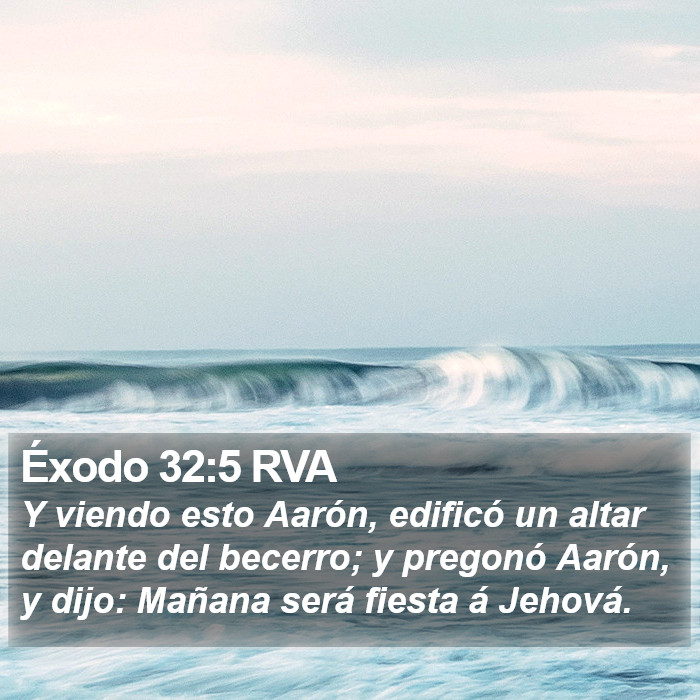 Éxodo 32:5 RVA Bible Study