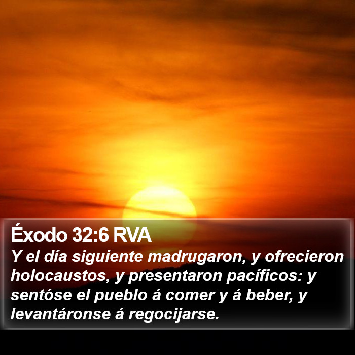 Éxodo 32:6 RVA Bible Study