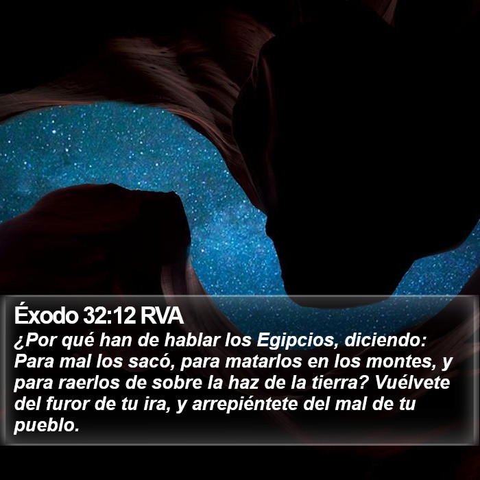 Éxodo 32:12 RVA Bible Study