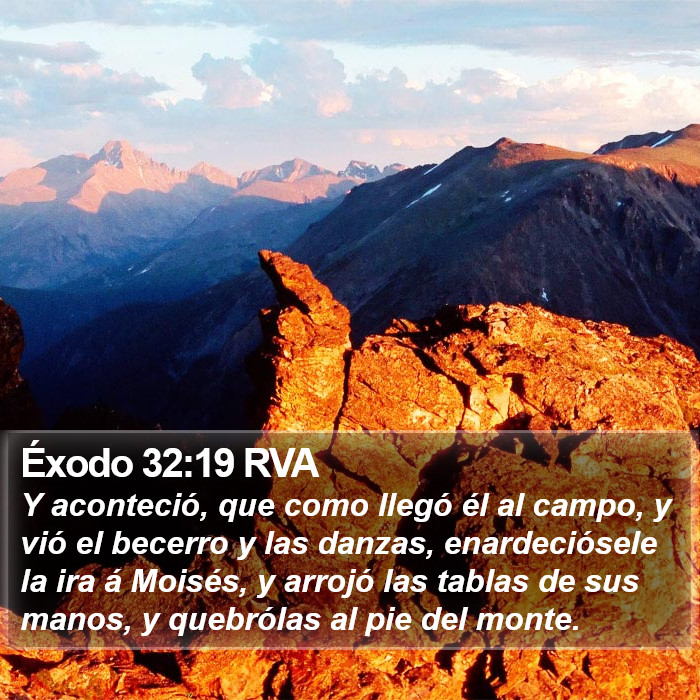 Éxodo 32:19 RVA Bible Study