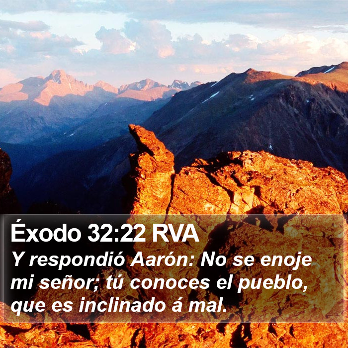 Éxodo 32:22 RVA Bible Study