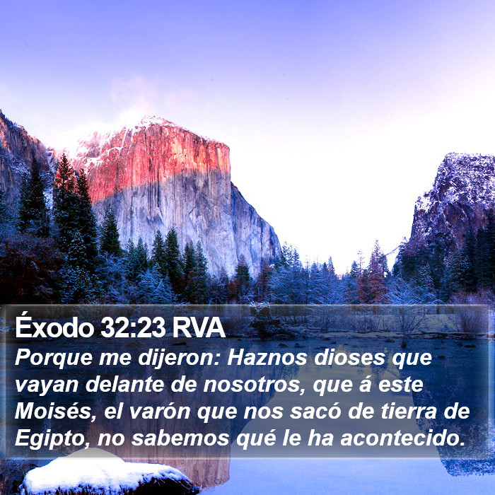 Éxodo 32:23 RVA Bible Study