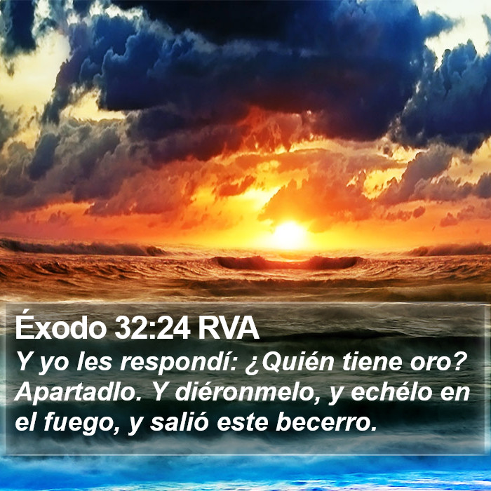 Éxodo 32:24 RVA Bible Study