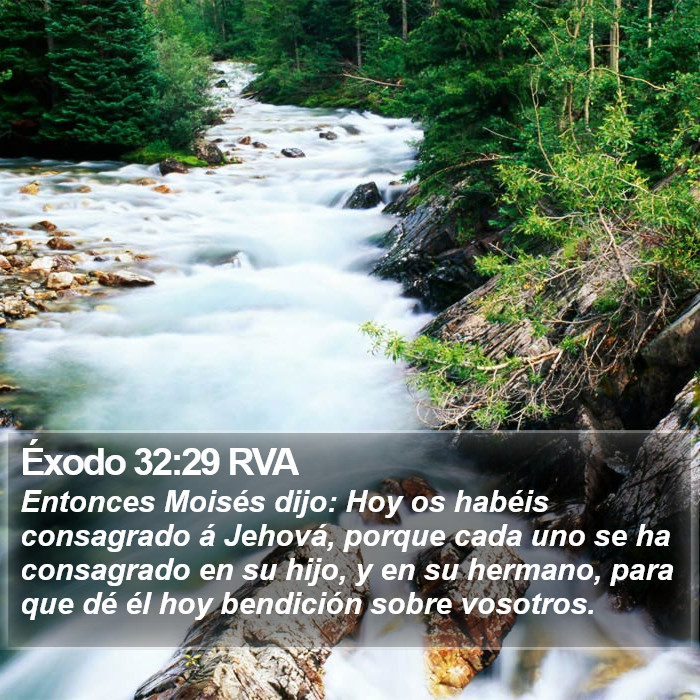 Éxodo 32:29 RVA Bible Study