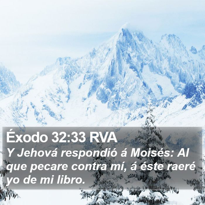 Éxodo 32:33 RVA Bible Study