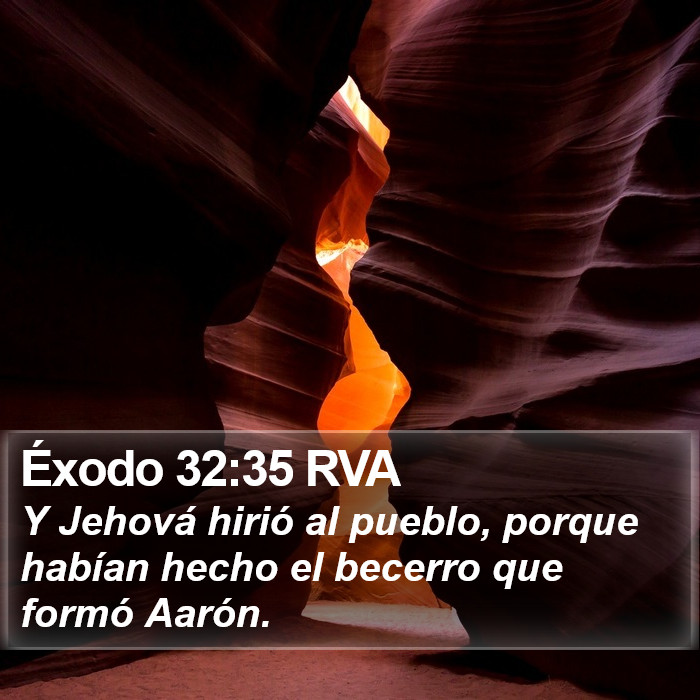 Éxodo 32:35 RVA Bible Study