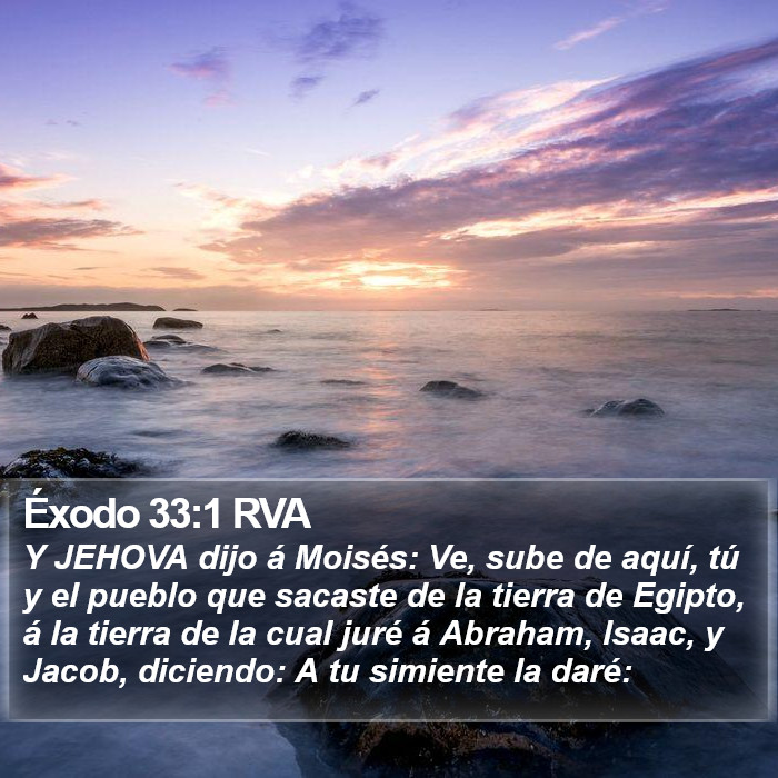 Éxodo 33:1 RVA Bible Study