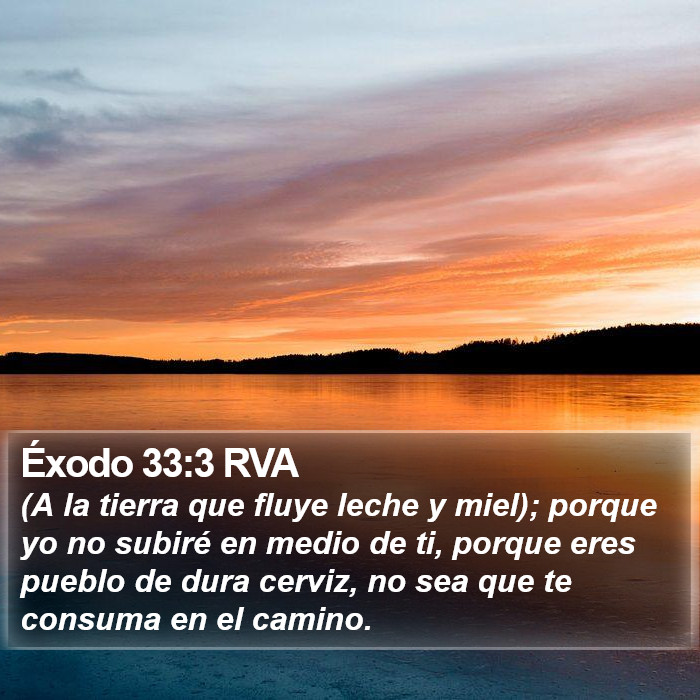 Éxodo 33:3 RVA Bible Study