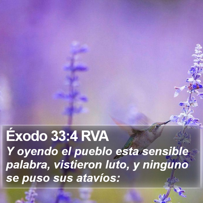 Éxodo 33:4 RVA Bible Study