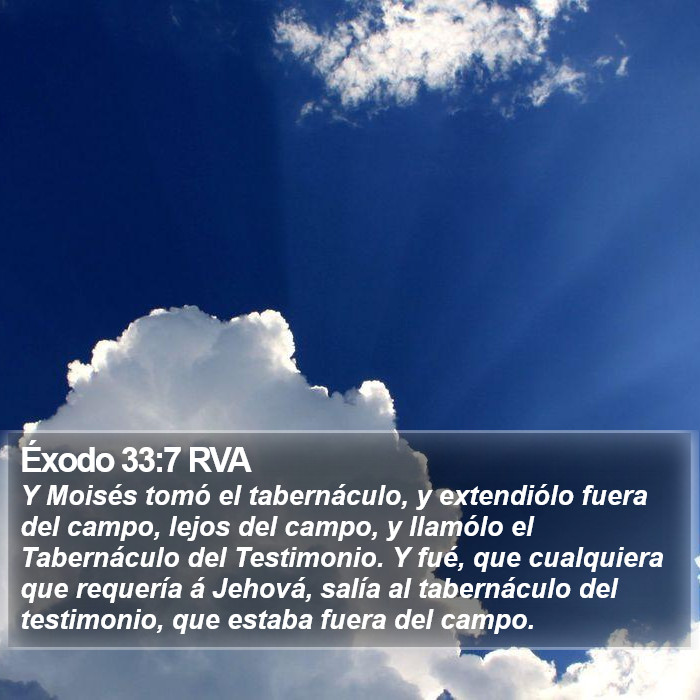 Éxodo 33:7 RVA Bible Study