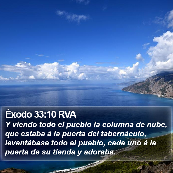 Éxodo 33:10 RVA Bible Study