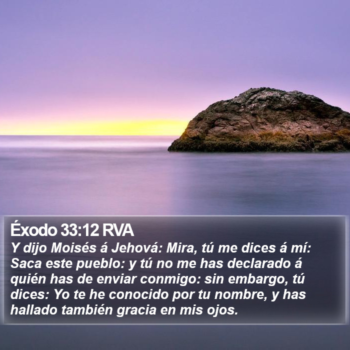 Éxodo 33:12 RVA Bible Study