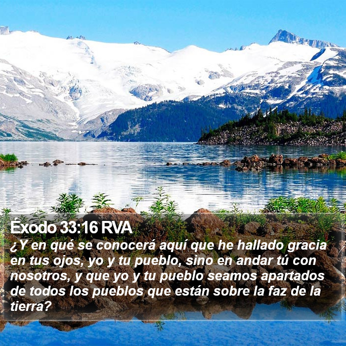 Éxodo 33:16 RVA Bible Study