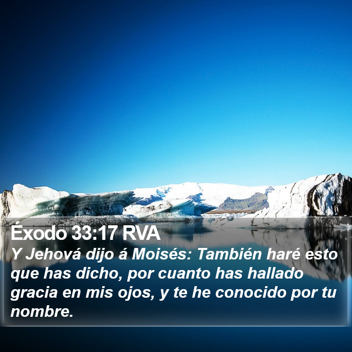 Éxodo 33:17 RVA Bible Study