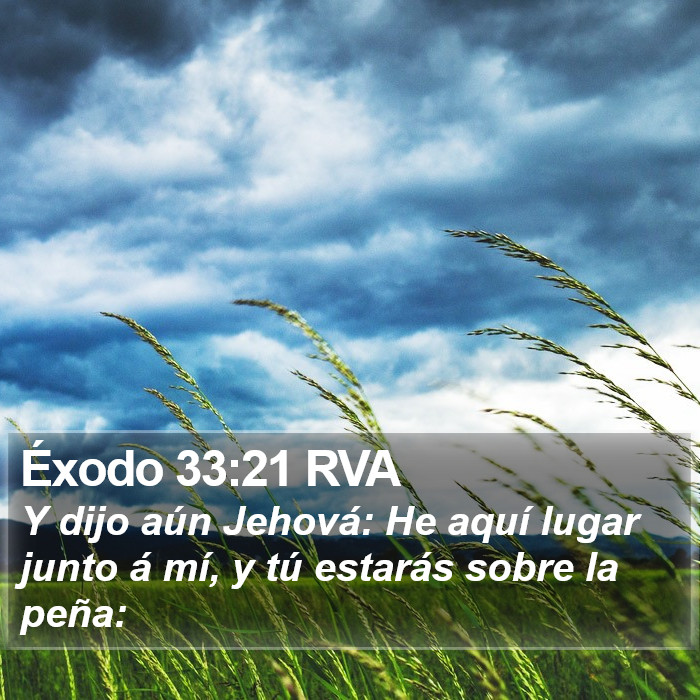 Éxodo 33:21 RVA Bible Study