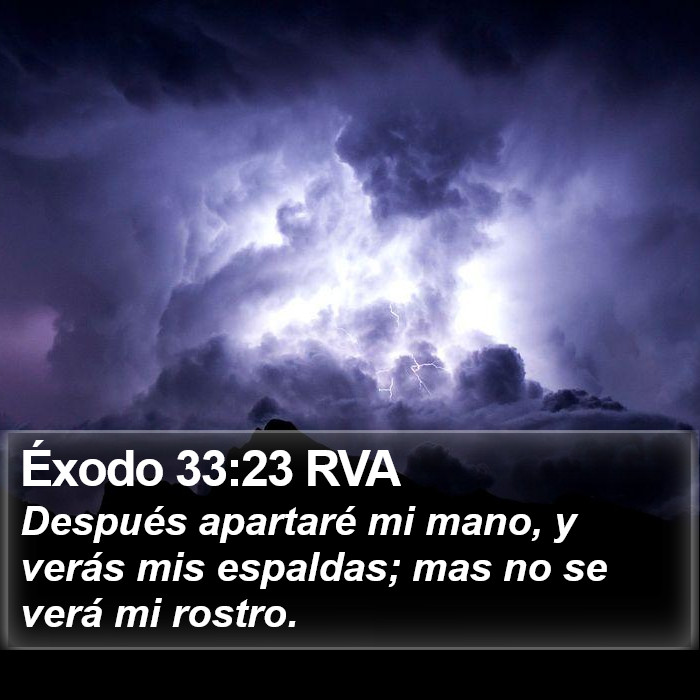 Éxodo 33:23 RVA Bible Study