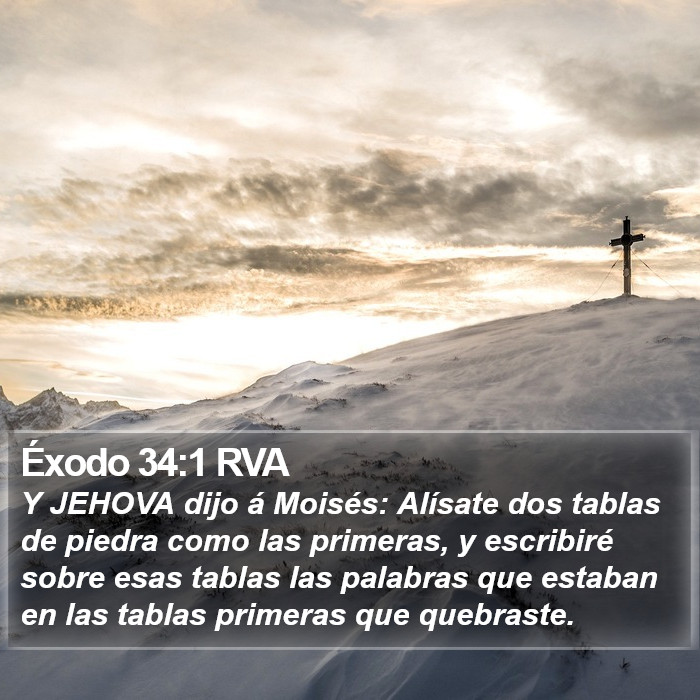 Éxodo 34:1 RVA Bible Study