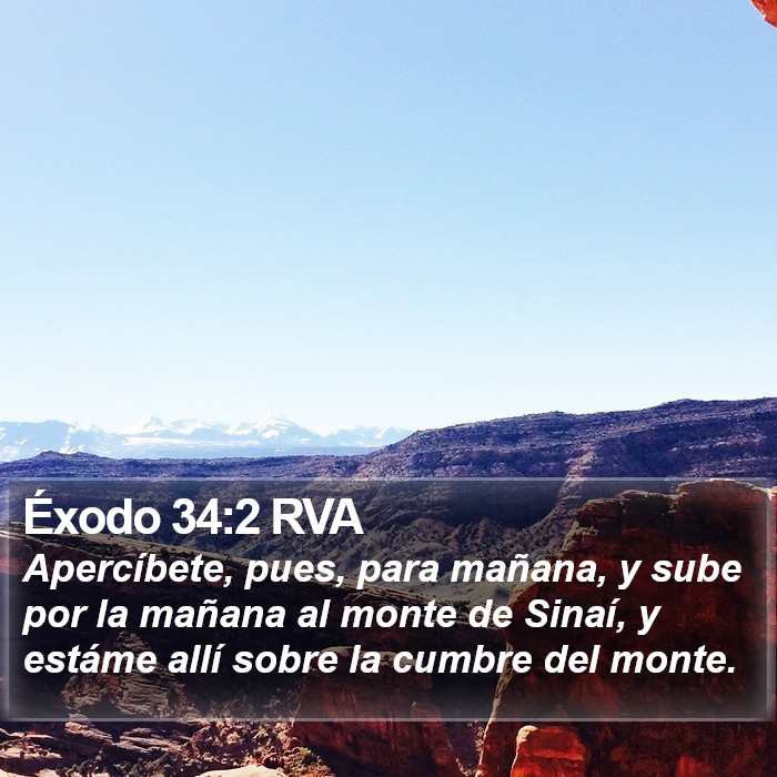 Éxodo 34:2 RVA Bible Study