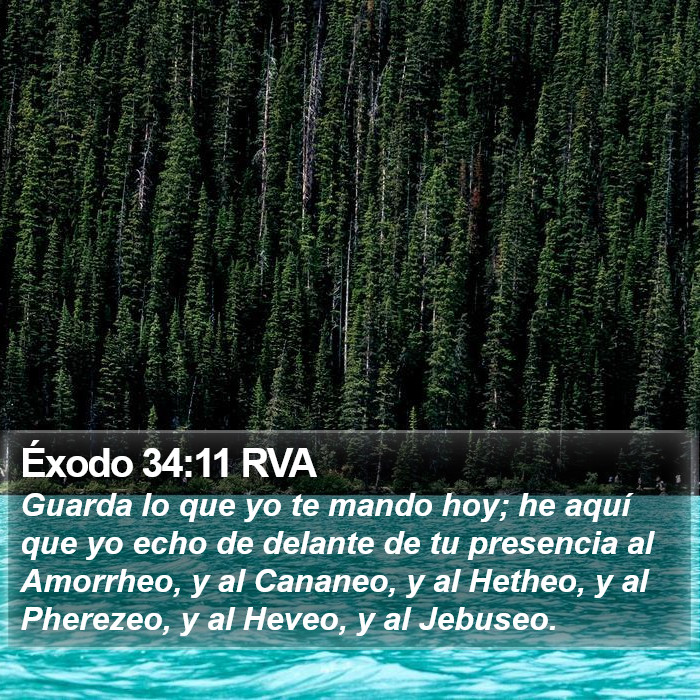 Éxodo 34:11 RVA Bible Study