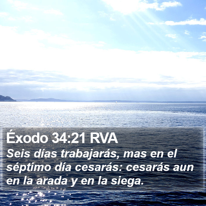 Éxodo 34:21 RVA Bible Study