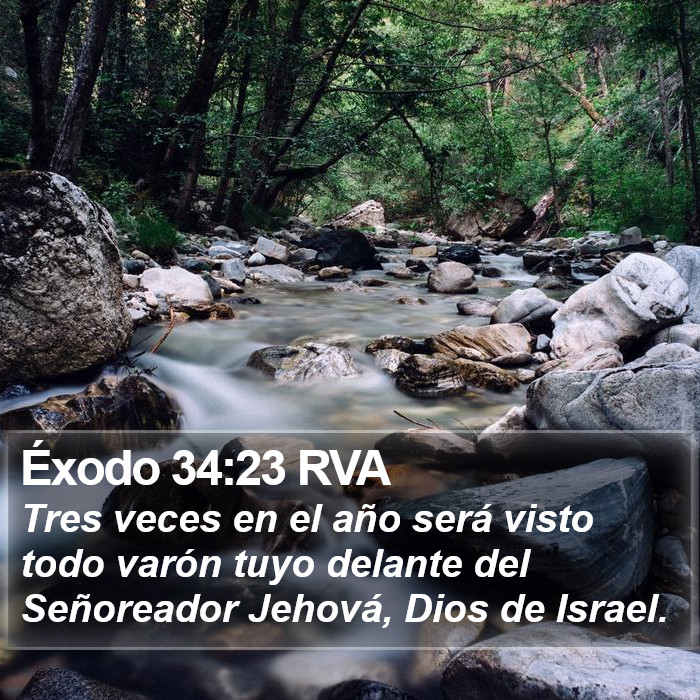 Éxodo 34:23 RVA Bible Study