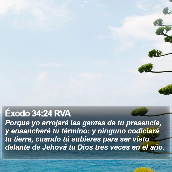 Éxodo 34:24 RVA Bible Study