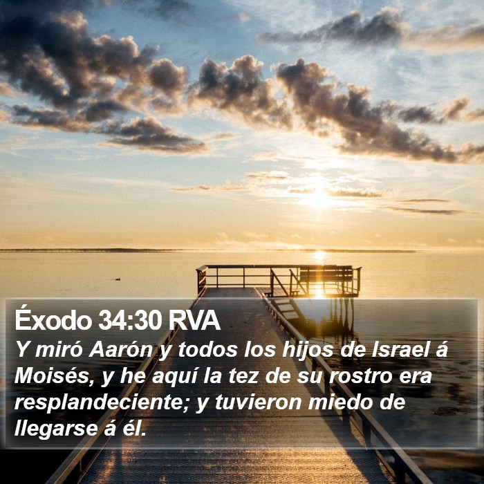 Éxodo 34:30 RVA Bible Study