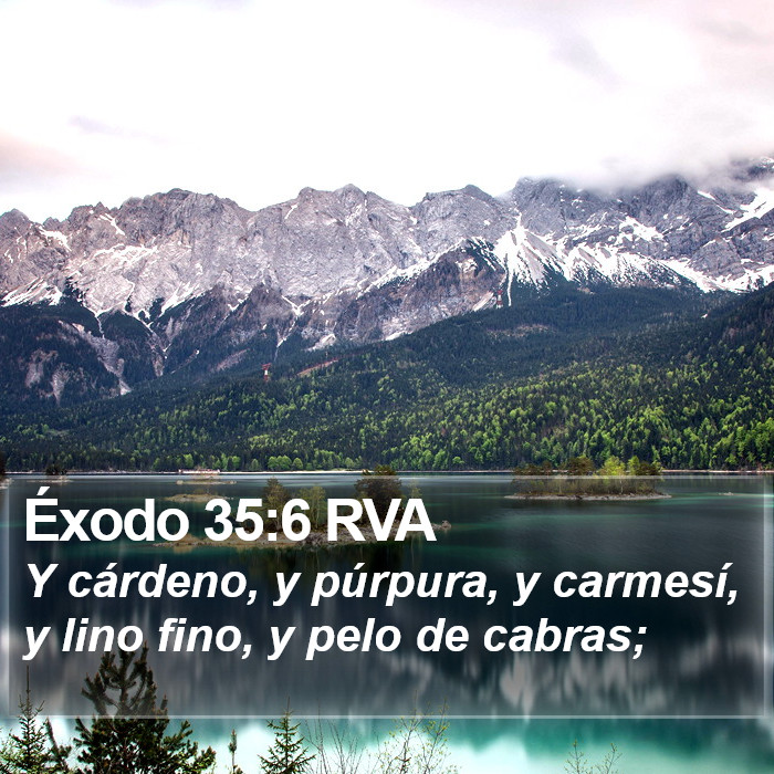 Éxodo 35:6 RVA Bible Study