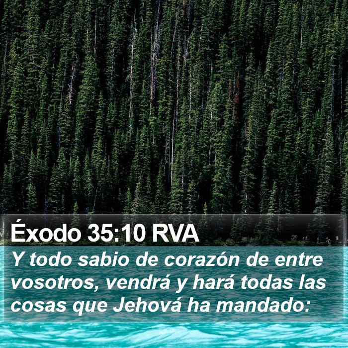 Éxodo 35:10 RVA Bible Study