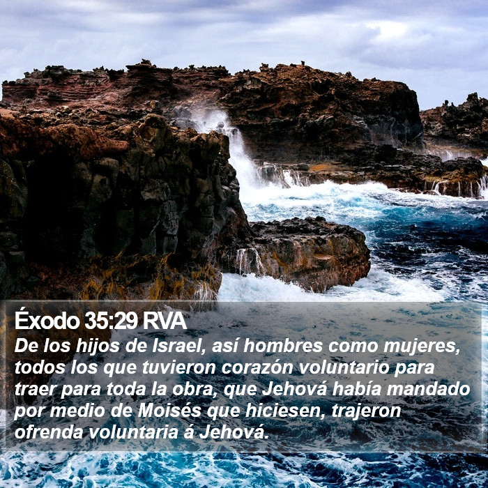 Éxodo 35:29 RVA Bible Study
