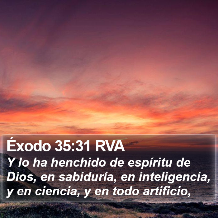 Éxodo 35:31 RVA Bible Study