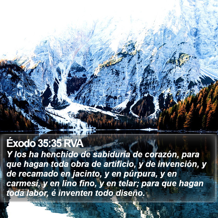 Éxodo 35:35 RVA Bible Study
