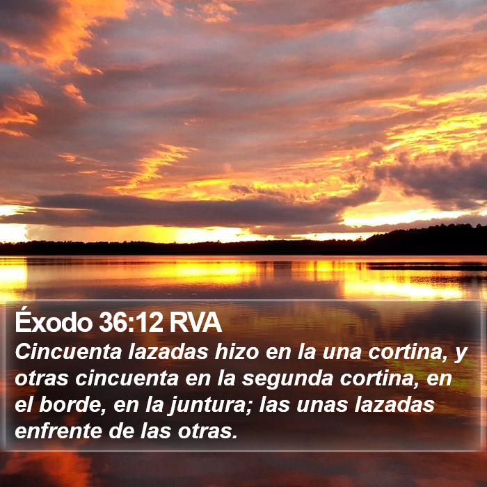 Éxodo 36:12 RVA Bible Study