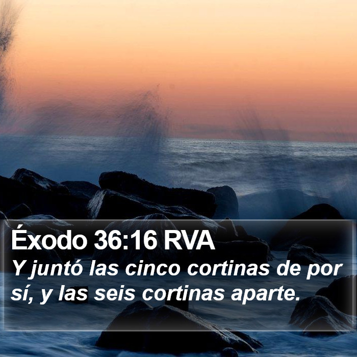 Éxodo 36:16 RVA Bible Study