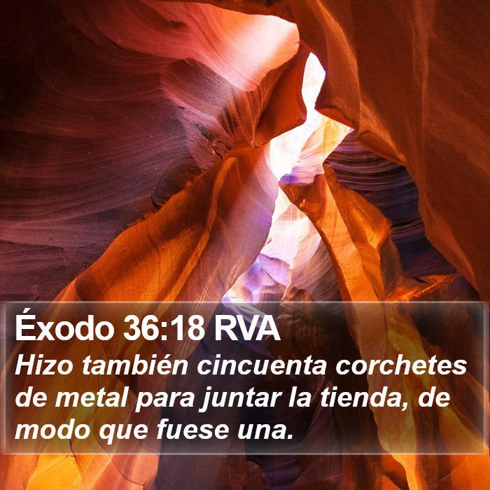 Éxodo 36:18 RVA Bible Study