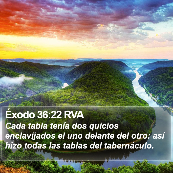 Éxodo 36:22 RVA Bible Study